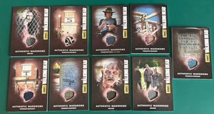 The Walking Dead Season 4 Authentic Wardrobe Lot of 9 Different Cards WOW! - Picture 1 of 2