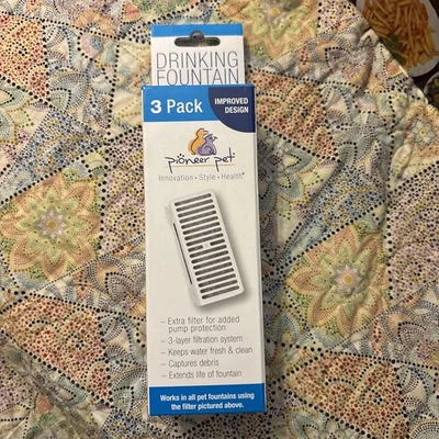 Pioneer Pet Replacement Filter #3091 Pet Drinking Fountain Three Pack Unopened ￼ - Image 1 of 4
