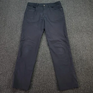 Pantalón Lululemon ABC Hombre 34x32 Gris Clásico 34 Warpstreme Elástico Golf Informal - Imagen 1 de 9