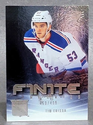 2011-12 Upper Deck SPx Finite Rookies #F15 Tim Erixon 469/499 - Image 1 of 2