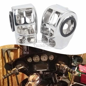 Handlebar Control Switch Housings Cover For Harley Road Street Glide Road King - Picture 1 of 23