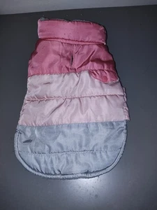 Color Block Jacke für Hunde rosa Größe XXSMALL 18cm - 25cm - Bild 1 von 2