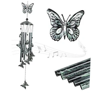 36 Inch Wind Chimes Outdoor Clearance,Wind Chime with Aluminum Butterfly - Picture 1 of 7