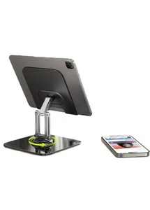 Tablet Halterung Tisch Ständer für Tablet iPad Handy Extra Breite Verstellbar - Bild 1 von 7