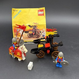 LEGO set 6039 Twin Arm Launcher VINTAGE CASTLE 100% complete W/ instructions