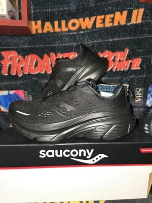 Saucony Guide 18 Triple Black Running Shoes UK 6.5 NIB - Image 1 of 4