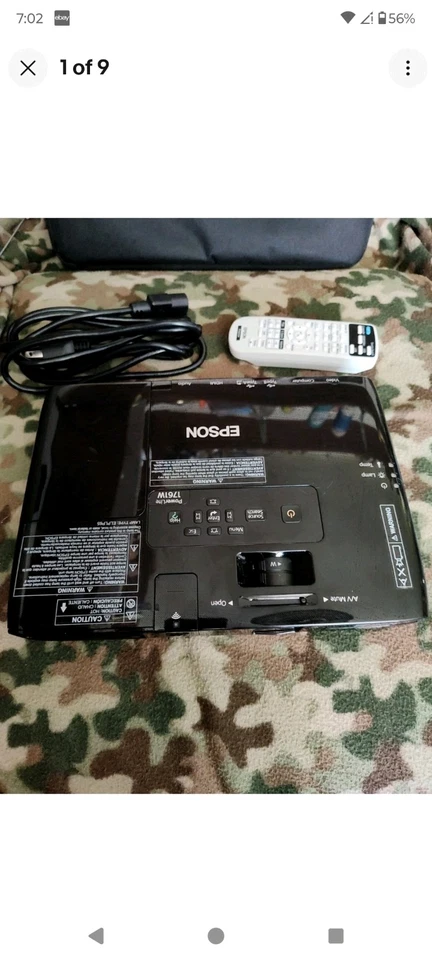 Epson LCD Projector Model H478A - Image 1 of 4