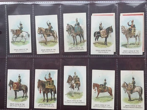 WILLS DRUM HORSES HORIZONTAL BACKS FULL SET 32 CARDS - Picture 1 of 6