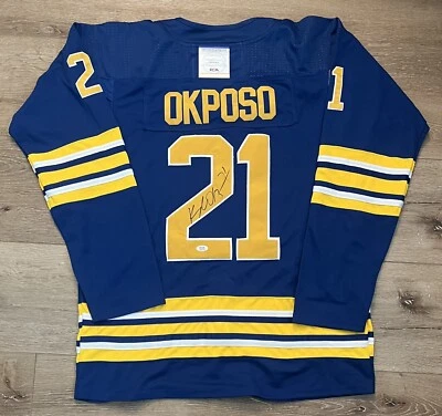 Camiseta Buffalo Sabres firmada por Kyle Okposo PSA/DNA talla 54 Foto 1 de 3