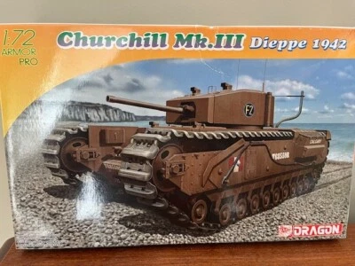 DRAGON CHURCHILL MK III DIEPPE 1942 1-72SCALE 7510 - Image 1 of 2