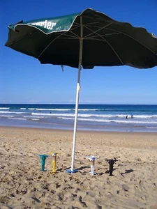 Beach Umbrella Anchor - "The Original Sandgrabber" - Secures umbrella into sand - Picture 1 of 8