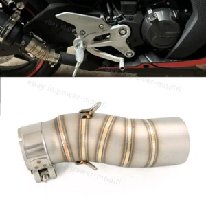 Exhaust Muffler Mid Link Pipe Steel Tube Slip On 51MM For CFMOTO 450SR 2022-2025 - Picture 1 of 9