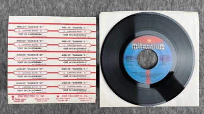 THE CANTINA BAND Summer '81 / Out In California 45 Millennium YB-11818 UNPLAYED - Image 1 of 4