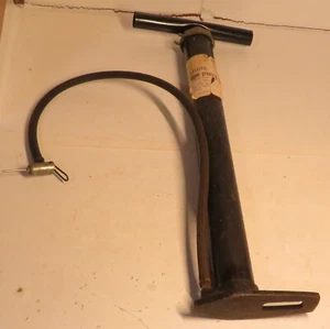 Vintage Sears Deluxe Tire Pump Manual Pump Iron Foot Brass 1-3/4"x17-1/2" 28 107 - Picture 1 of 15
