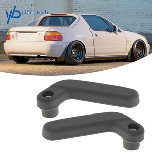 Driver Passenger Targa Top Roof Lock Handles For Honda Del-Sol 1993-1997 Black - Picture 1 of 9
