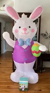 Easter Inflatable Bunny with Egg 7ft Indoor Outdoor - Picture 1 of 5