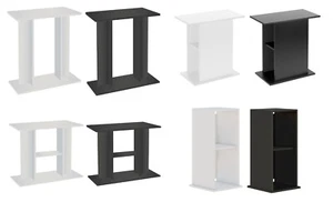 Fish Aquarium Stand Tropical Fish Tank Stand Floor Cabinet Home Black/white - Picture 1 of 31