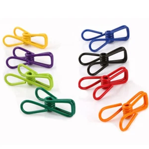 10 Pcs Laundry Peg Colorful Clothespin Clothes Hanging Peg Bag Clip Clothespins - Picture 1 of 11