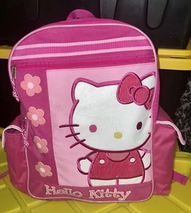Sanrio Hello Kitty Vintage Rosa Rucksack Vintage Brandneu Bestickt Groß - Bild 1 von 8