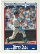 1989 YANKEES SCORE NAT WEST BASEBALL BASE SERIES SINGLES #'S 1-33