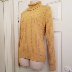 Pullover Pulli Zopfmuster dunkelsenfgelb LS von St. John’s Bay Gr. M - Bild 1 von 13