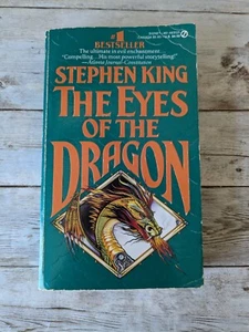 THE EYES OF THE DRAGON by Stephen King Vintage Paperback 1988 Green Scale Cover - Picture 1 of 8