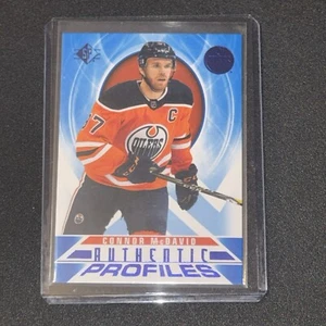 Connor McDavid Edmonton Oilers 2020-21 SP Retail Authentic Profiles Blue #AP-1 - Picture 1 of 2