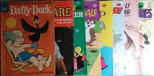 Lot Of 7 Vintage Comic Books Dell Whitman Gold Key Charlton - Picture 1 of 9