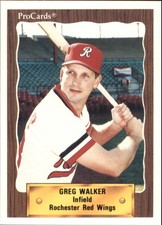 1990 Rochester Red Wings ProCards #712 Greg Walker