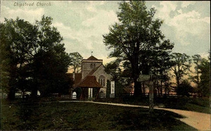 Cartolina Chipstead Inghilterra Surrey ~ 1910 chiesa di Santa Margherita chiesa cappella cappella - Foto 1 di 2