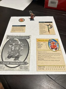 Warhammer Quest Dwarf TrollSlayer Rune Axe Citadel Metal Pro Painted Exp Pack! - Picture 1 of 9