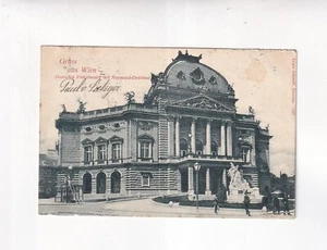 4196) ¡SALUDOS desde VIENA - Teatro Popular Alemán con monumento a Raymund AN... - Imagen 1 de 2