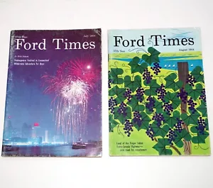 1964 Ford Times Magazines July & August - Foto 1 di 2