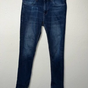 Vintage Ed Hardy Blue Straight Leg Jeans with Classic Design - Picture 1 of 7