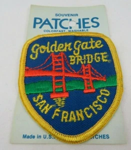 Parche bordado vintage Golden Gate Bridge recuerdo de San Francisco California - Imagen 1 de 6