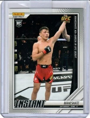 2022 PANINI INSTANT MAHESHATE UFC RC #49 1/191 IN STOCK LOW PRINT RUN - Image 1 of 2
