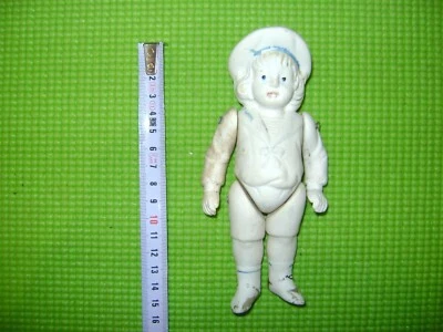 POUPEE MIGNONETTE ANCIENNE EN BISCUIT AVEC TENUE DE MARIN EPOQUE ART DECO - Photo 1/4