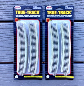 2 X ATLAS 1/160 N SCALE TRUE-TRACK 15.5" RADIUS CURVED TRACK 8-PACKS # 2416 F/S - Picture 1 of 6