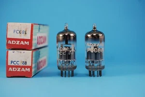Coppia tubi Adzam Philips PCC88 NOS doppio triodo abbinati 7DJ8 - Foto 1 di 8