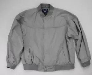 Blair Men's Jacket Size XL Gray Lightweight Bomber Full Zip - Picture 1 of 14