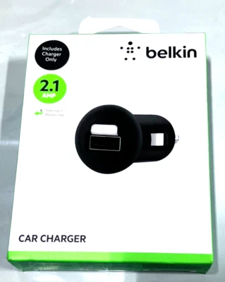 Belkin 2.1 AMP Compact Design Car Charger for iOS & Android Devices - RETAIL - Image 1 of 3