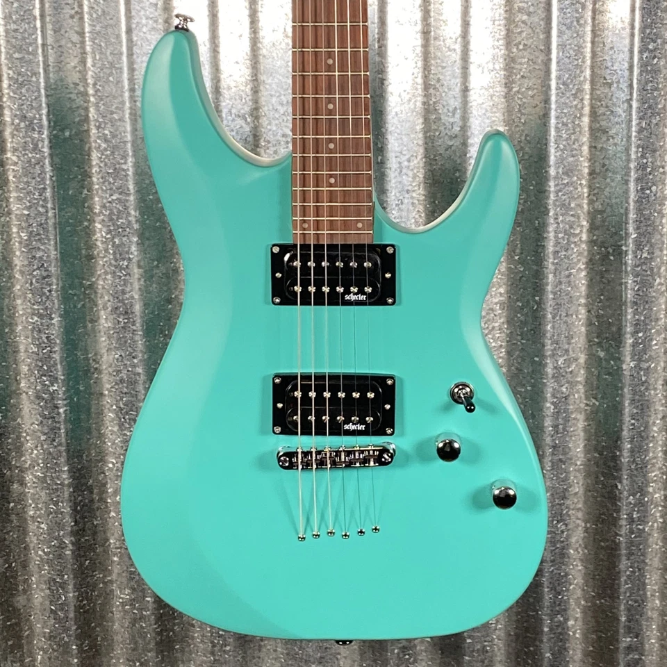 Schecter 428 C-6 Deluxe Electric Guitar Satin Aqua