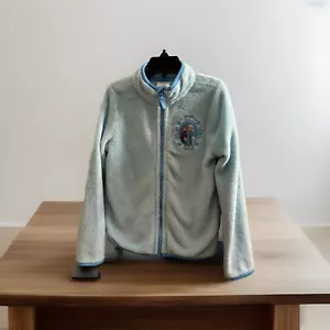 Disney Frozen Elsa Anna Blue Fleece Jacket Size 5/6 - Picture 1 of 4