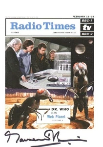 Tarjeta de arte A6 autógrafa de Doctor Who: MAUREEN O'BRIEN genuina firmada 'Radio Times' - Imagen 1 de 1