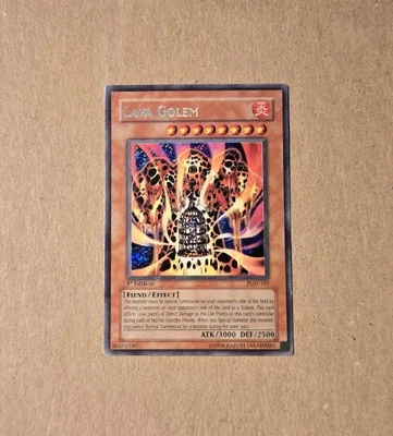Yugioh Lava Golem PGD-107 Secret Rare Pharaonic Guardian 1st Edition MP - Image 1 of 4