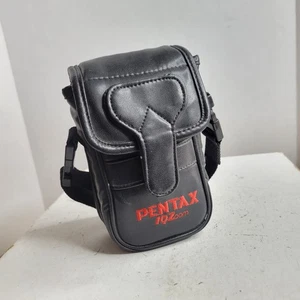 OEM Pentax IQ Zoom Case Carrying Pouch with Strap Black Red Letters - Picture 1 of 4