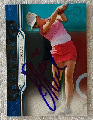 BLAIR O'NEAL AUTOGRAPH 2021 UPPERDECK ARTIFACTS BLUE #12 LPGA TRADING CARD - Image 1 of 2