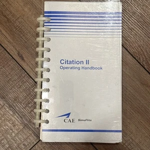 CAE SimuFlite Citation II Operating Handbook Pilot Manual Training Guide - Picture 1 of 8