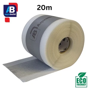 Fleece-backed Waterproof Tanking Tape - Wet Room System AQUA BUILD 20m x 120mm - Picture 1 of 13