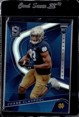 2020 Panini Chronicles Draft Picks #15 Chase Claypool Spectra Draft Picks Blue - Image 1 of 2